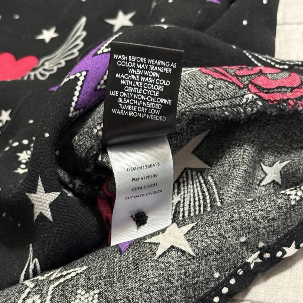 Torrid Harper Challis 3/4 Sleeve Blouse Queen Celestial Black Size 1x 14-16 - Picture 7 of 8